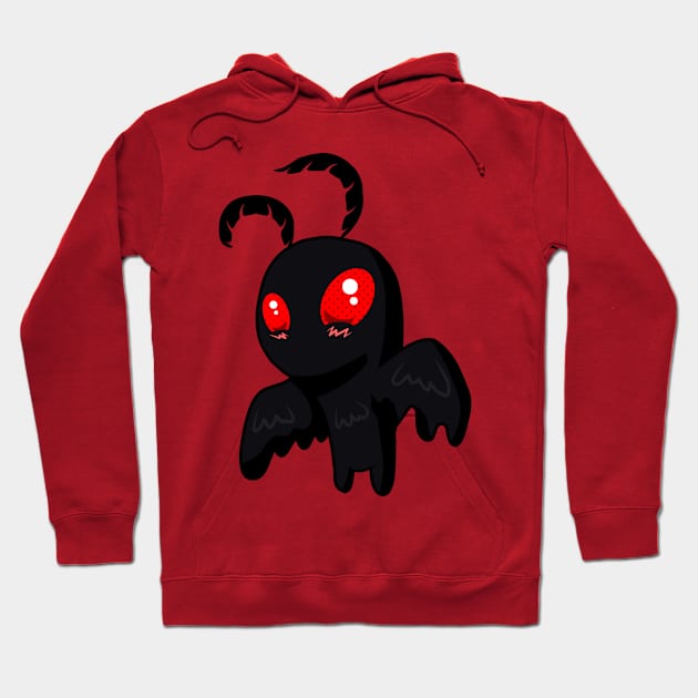 Cute Dark Mothman Hoodie by stevenselbyart